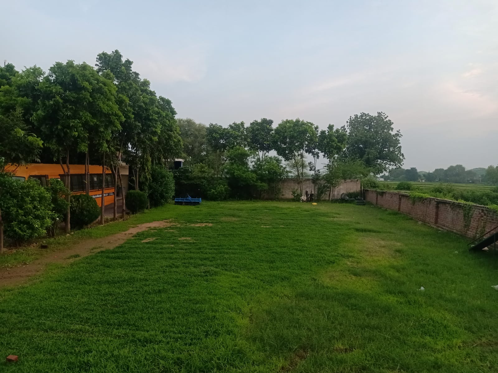 Lush Green Campus Lawn